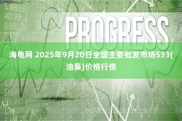 海龟网 2025年9月20日全国主要批发市场S33(油葵)价格行情