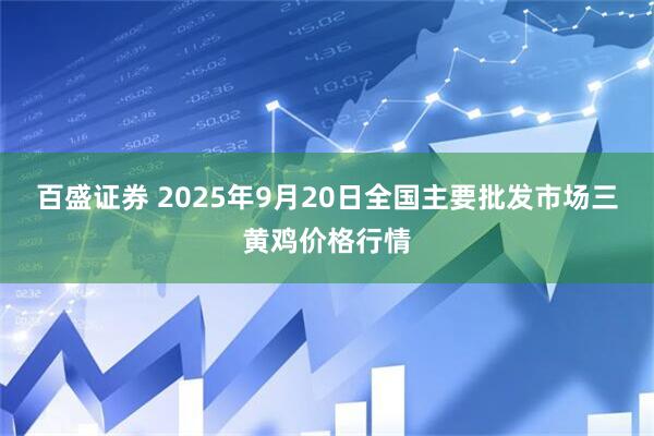 百盛证券 2025年9月20日全国主要批发市场三黄鸡价格行情